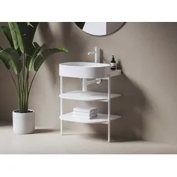 Ravak Yard Konstruktion ohne Waschbecken 66,8x76,5x49,5 cm Weiß matt D80000E005