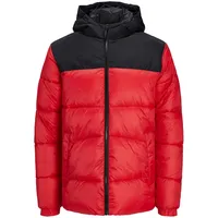 JACK & JONES Jacke Gefütterte Pufferjacke mit Kapuze und