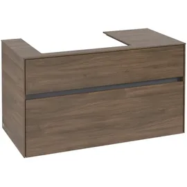 Villeroy & Boch Collaro Waschbeckenunterschrank 100 x 55 cm Arizona Oak
