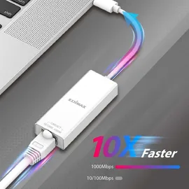 Edimax EU-4306C Netzwerkadapter 10 / 100 / 1000 MBit/s USB-C®, RJ45