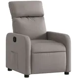 vidaXL Relaxsessel Taupe Stoff
