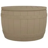 vidaXL 3-in-1 Gartenbox Hellbraun Polypropylen