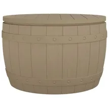 vidaXL 3-in-1 Gartenbox Hellbraun Polypropylen