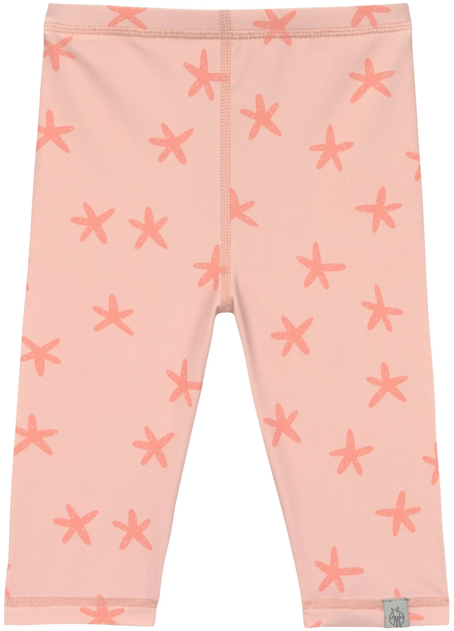 Lässig Capri-Schwimmleggings mit Windeleinsatz und UV-Schutz Seesterne, rosa, 98