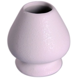 Goodwei Teeschale Chasentate – Halter für Matchabesen (Miyuki), Keramik, Handgefertigt weiß