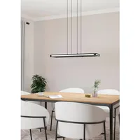 EGLO LED-Hängeleuchte Salvilanas-Z 21 W 110 cm Schwarz Weiß