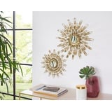 Leonique Wanddekoobjekt »Sonne, gold«, Landhaus, Metall, mit Spiegel, dekorativ im Wohnzimmer & Schlafzimmer