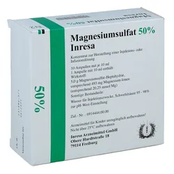 Magnesiumsulfat 50% Inresa Infusionslsg.-konz.