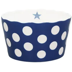 Krasilnikoff Krasilnikoff, Schale, Medium, Punkte, blau, Punkte, 9,5 cm