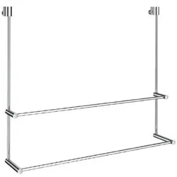 Smedbo Sideline Doppelhandtuchhalter für Glasduschwand