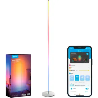 Govee RGBICW Smart Corner Floor Lamp - 2er-Set + Schwarz