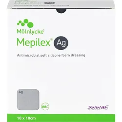 Mepilex MEPILEX Ag Schaumverband 10x10 cm steril Verbandsmaterial 10 ct 