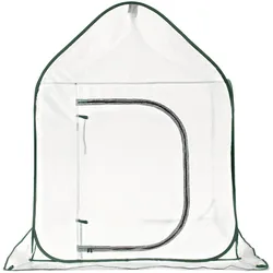 Tchibo - Großes Pop-up-Pflanzenschutz-Zelt - 100x100x160cm - dunkelgrün - Polyethylen / Fiberglas / Polyester