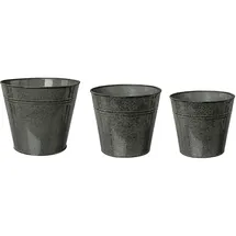 creativ home Übertopf 20 Ø x 17 cm Dunkelgrau