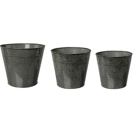 creativ home Übertopf 20 Ø x 17 cm Dunkelgrau