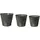 creativ home Übertopf 20 Ø x 17 cm Dunkelgrau