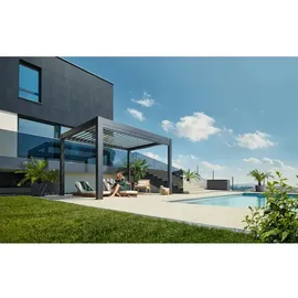 Biohort Pergola 4,045 x 3,12 m Grau/Silber
