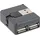 InLine InLine® USB 2.0 4-Port Hub, USB-A Stecker auf 4x USB-A Buchse, Kabel 4cm