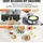 Vevor kommerzielles Waffeleisen 1230 W Waffel Maker mit antihaftbeschichteten Backflächen Waffeleisen aus Edelstahl mit Temperatur- und
