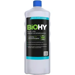 BiOHY Glas- und Oberflächenreiniger (1l Flasche) | Konzentrat | Universalreiniger | Intensiv & Nachhaltig reinigender Automatenreiniger