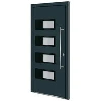 vidaXL Haustür rechts 100 x 210 cm Anthrazit