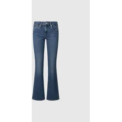 Bootcut-Jeans PEPE JEANS "BOOTCUT LW", Damen, Gr. 31, Länge 32, blau (schwarz comfort stretch), Denim/Jeans, Obermaterial: 99% Baumwolle, 1% Elasthan, casual, bootcut fit, Jeans