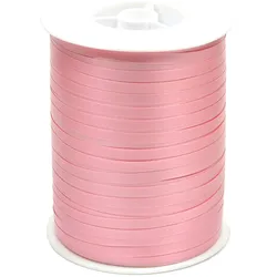 Star 500m Geschenkband Ringelband 5mm - wasserfestes Kunststoff Dekoband Schleifenband Polyband Luftballonband zum Anbinden von Luftballons Basteln Rosa