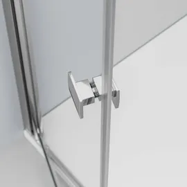 Bernstein EX416-2 Eckdusche mit Pendeltür 90 x 90 cm silber transparent 6 mm
