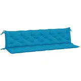 vidaXL Bankauflage 200 x 50 x 7 cm hellblau 2 St.