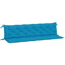 vidaXL Bankauflage 200 x 50 x 7 cm hellblau 2 St.