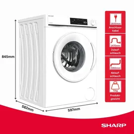 Sharp ES-NFA014 Waschmaschine (10 kg, 1400 U/min)