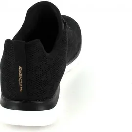 SKECHERS Summits - Leopard Spot black mesh rose gold trim 36