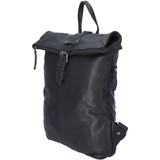 The Skandinavian Brand Damen Leder Rucksack schwarz