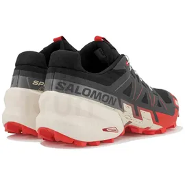 Salomon Speedcross 6 Herren Black/Fiery Red/Almond Milk 44