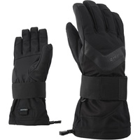 Ziener Erwachsene MILAN AS glove SB Snowboard-Handschuhe, black hb, 7 (S)