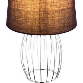 GLOBO Nachttischleuchte Textilschirm Lila 2 St.