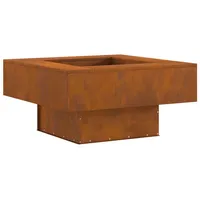 vidaXL Feuerstelle Quadratisch 80x80x40 cm Cortenstahl