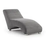 Fun Möbel Relaxliege 200 x 80 x 100 cm Grau