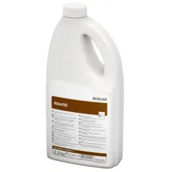 ECOLAB Absorbit Fett- und Schmutzlöser, Hochwirksamer pulverförmiger Fett- und Schmutzlöser für starke Verschmutzungen, 2,2 kg - Flasche