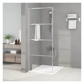 vidaXL Duschwand Walk-In Dusche rechts 80 x 195 cm ESG-Glas klar
