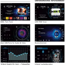 Zenec Z-E3776 9 Zoll Autoradio kompatibel mit Fiat Ducato III 250, 251