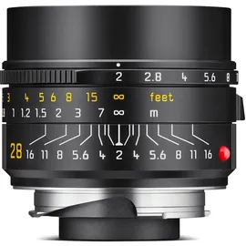 Leica Summicron 28 mm F2,0 schwarz-eloxiert Leica M