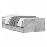 vidaXL Bett 75 x 190 cm Grau