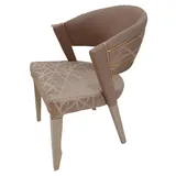 JVmoebel Esszimmerstuhl Luxuriöser Stuhl designer Klare Linien Stuhl und Eleganz Neu Moderne (1 St), Made in Europa beige