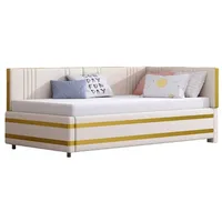 Rutaqian Schlafsofa Multifunktionales Schlafsofa mit Lattenrost, 90x200 cm, Elegant und schlicht Sofabett (ohne Matratze) beige