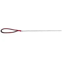 Trixie Kettenleine mit Nylon-Handschlaufe rot, - 2mm