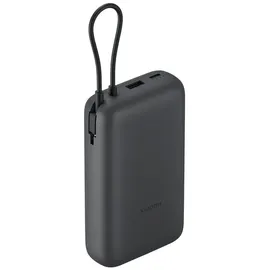 Xiaomi Powerbank 20000 mAh (mit integriertem Kabel) Grau Dark Grey) - Grau