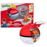 Pokémon Battle Spinner-Spiel – Charmander Pokéball 6cm (2er Set)