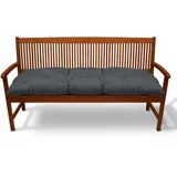 Beautissu Bankauflage 120 x 50 x 10 cm grau 1 St.