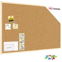 ALLboards Pinnwand 120 x 80 cm Silber
